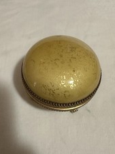 Vintage Evans Compact Lighter Yellow Enamel Sparks picture