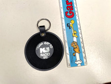 Vintage Vinyl Record Key Chain Fob DJ NOS Plastic 1970s 80s Keychain picture