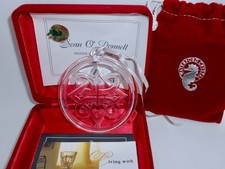 2002 Signed WATERFORD SOCIETY WS FIONN'S KNOT Celtic Ornament SEAN O'DONNELL H73 picture