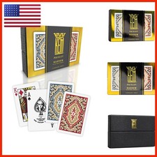 KEM Paisley Plastic Bridge Size Poker Playing Cards, 2 Decks picture