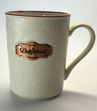Dollywood Tennessee Ceramic Coffee Mug Copper Metal Plaque Textured Dolly Parton picture