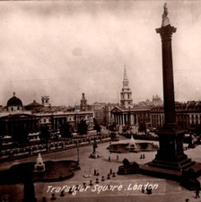 Trafalgar Square London England 1910s RPPC Postcard Valentine's XL Series picture