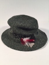 VTG Hanna Hats Soft Walking Donegal Ireland Wool Tweed Bucket  Hat LARGE picture