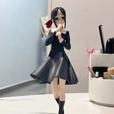 18cm Anime Kaguya-sama Fujiwara Chika Uniform Figure Kawaii Girl Doll picture