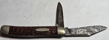 Vintage Ulster 2-Blade Pocket Knife Model 10 Blades tight good snap picture