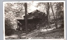 NATURAL BRIDGE PARK HEMLOCK LODGE c1950 kentucky ky real photo postcard rppc picture