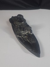 Vtg Vanstone Northern Sculptures Canada Soapstone Composite Inuit Kayak Figure  picture