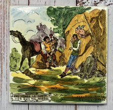 Ceramic Tile Trivet Ceramica Sevilla Spain Pero Venga La Carta Wall Plaque Art picture