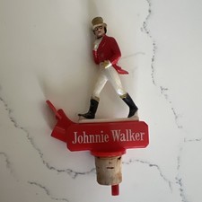 Vintage Johnnie Walker Bottle Pourer Cork Topper picture