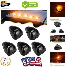 Car Roof Marker Lights 10 LED Smoked Amber Top Clearance Running Lights for F... picture