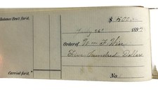 Antique 1890s Balanced Checkbook picture