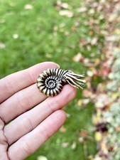 Lifelike Nautilidae Brass Ornament, Realistic Sea World Creature picture