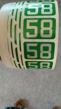 1958 Washington State license plate tabs--ONE PAIR. picture