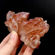 RARE DT ET Floater Pink Lemurian Quartz Crystal Dreamsicle Cluster, 224g Isis Fa picture