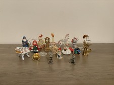 Miniature Items For Trinket Shelf Lot. Spun Glass, Lefton, Animals Piano More picture