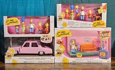 SIMPSONS Lot Family Sedan Set - Multi-Pack - Living Room Diorama - Jakks Pacific picture