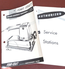 ** Original Manual ** 1961 Montgomery Ward Powr Kraft Model VOR 8539A Sander picture