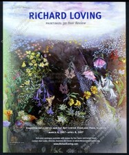 2007 Richard Loving flowers painting Evanston art show vintage print ad picture