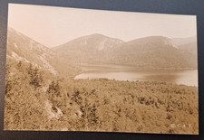 RPPC Mt Desert Maine Jordan Pond Photo Postcard Circa 1910 picture