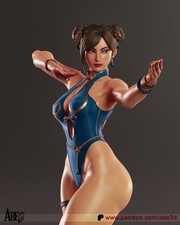 Chun-Li Street Fighter 1/6 Scale Resin Model Kit - Unpainted DIY Figure picture