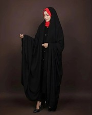 Luxury Black Persian Chador – Full Length Modest Prayer Cloak picture
