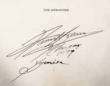 Ansel Adams Authentic Autograph 1979 Yosemite picture