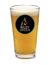 Riley Green - 16oz Pint Beer Glass Handmade Country Rock Barware Liquor Drink 25 picture