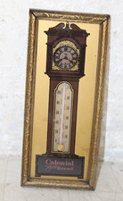 RARE COLONIAL BREAD ADVERTISING MIRROR THERMOMETER SIGN 4.5X9.5'' picture