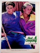 Vintage Best Company Olmes Carretti Print Ad 80s 90s Fashion Ephemera picture