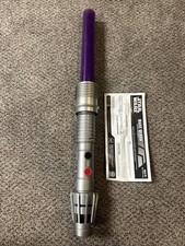2002 Vintage Hasbro Star Wars Mace Windu Electronic Purple Lightsaber WORKS picture