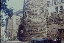 c1960's Agfachrome 35mm Slide, Medieval Stone Tower City Wall Germany European picture