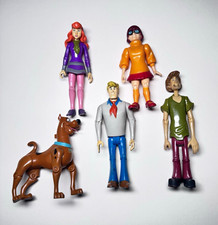 Scooby-Doo Mystery Inc Figure Lot Shaggy Fred Velma Daphne Scooby Articulated 5p picture
