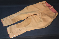 1920's - 30's Vintage Camel Brown Wool Jodhpurs Riding Reinforced Trousers Side picture
