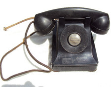 Art Deco Bell System Telephone Gossip Line Hotel Please Answer Promptly picture