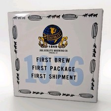 Jos. Schlitz Brewing  Co. 1849 Collectors Ceramic Tile 6x6 Employee Incentive  picture