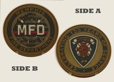 Memphis Fire Department 100th Anniversary Challenge Coin  1#23 picture