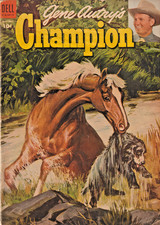 GENE AUTRY'S CHAMPION #14  PAINTED COVER  DELL  GOLDEN-AGE  1954 picture