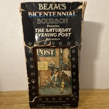 Beam’s Bicentennial Bourbon Saturday Evening Post Decanter 1976 Original picture