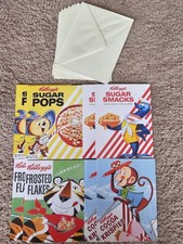 Retro Kellogg’s Cereal Note Cards Set of 8 With Envelopes NIP picture