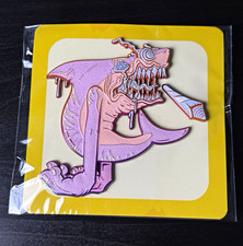 RARE Abrooks Spun Sea Puppy Pin Gradient Glitter Glow LE 25 picture