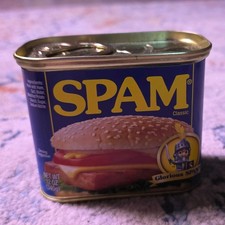 SPAM Classic Glorious SPAM Advertising Tin, Metal/Plastic, Lid Included picture