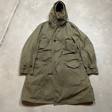 Vintage M47 40s Military WW2 Army Fleece Pile Parka Overcoat Hooded Jacket S picture