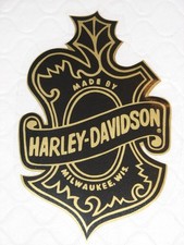 HARLEY DAVIDSON VINTAGE OAK LEAF LG WINDOW DECAL 6.25