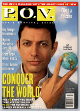 c1990s POV Magazine Jeff Goldblum Cover Conquer the World Postcard picture