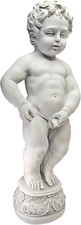 Outdoor Peeing Boy Statue Water Fountain Renaissance Pis Cherub Garden Sculpture picture