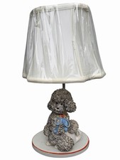 Original Vintage 1950s Poodle Table Lamp Textured picture