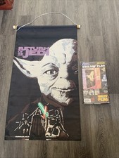 Two  Darth Vader Star Wars Trilogy Flag Banner 36”x20” Great Scott ~ Trl8#98 picture
