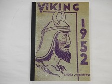 Yearbook Cheney Junior High School, Cheney Washington, 1952, Viking picture