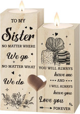 Sister Gifts from Sister – Heart-Shaped Candle Holders picture