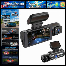 Dash Cam Front and Inside, Dual Car Camera with IR Night Vision, G-Sensor, Loop picture
